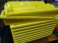 *Ten Yellow Plastic Trays