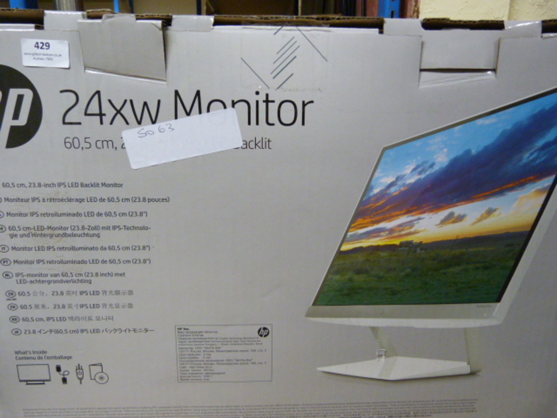 HP 24XW LED Monitor 60.5cm