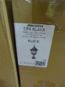 *Chapel Pedestal Lantern (Black) 100W/70W Halogen