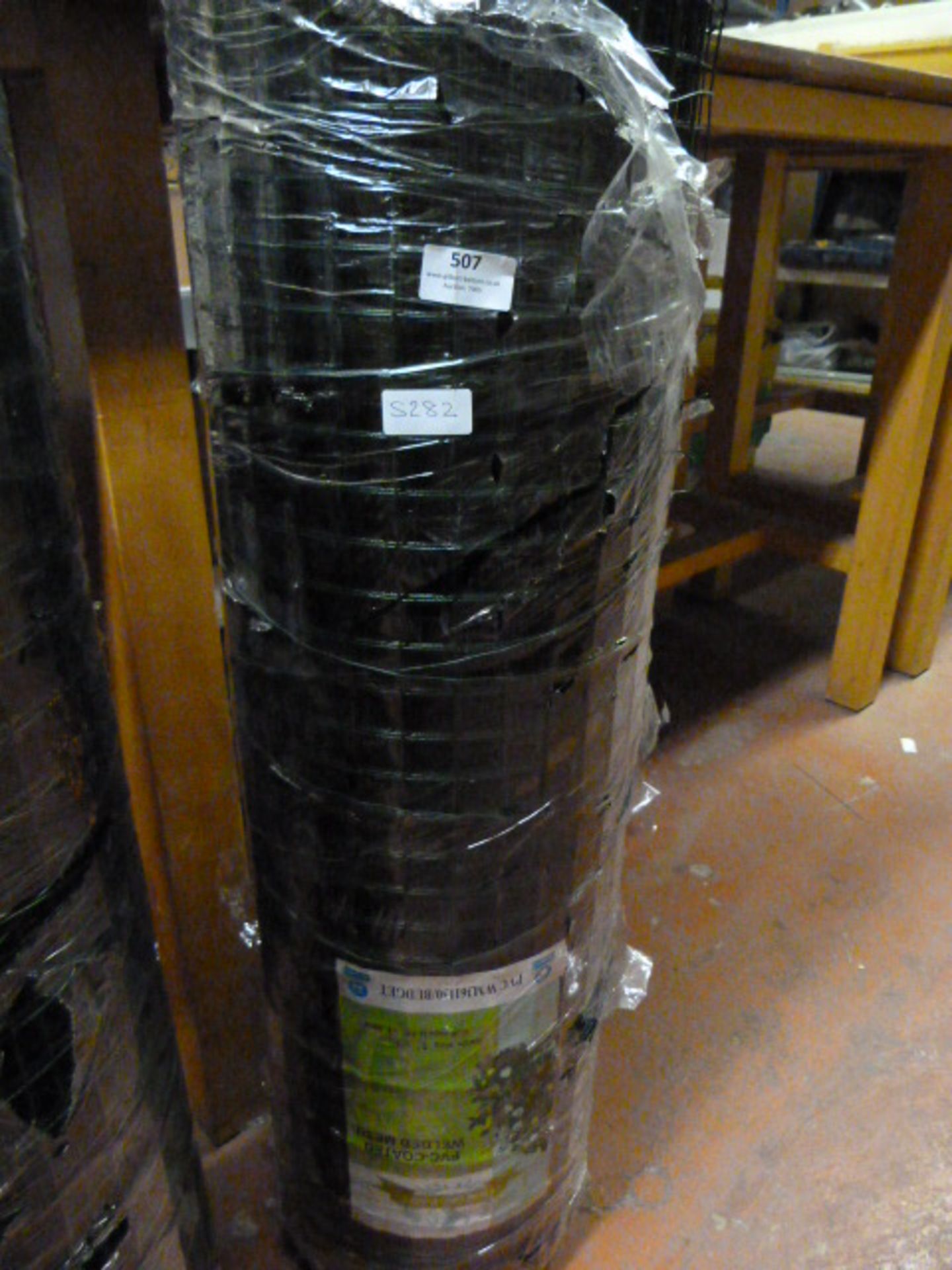 Green PVC Coated Welded Mesh 36"x30m