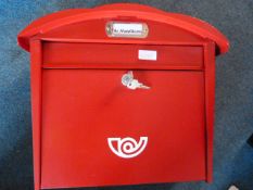 *Dome Topped Red Metal Postbox