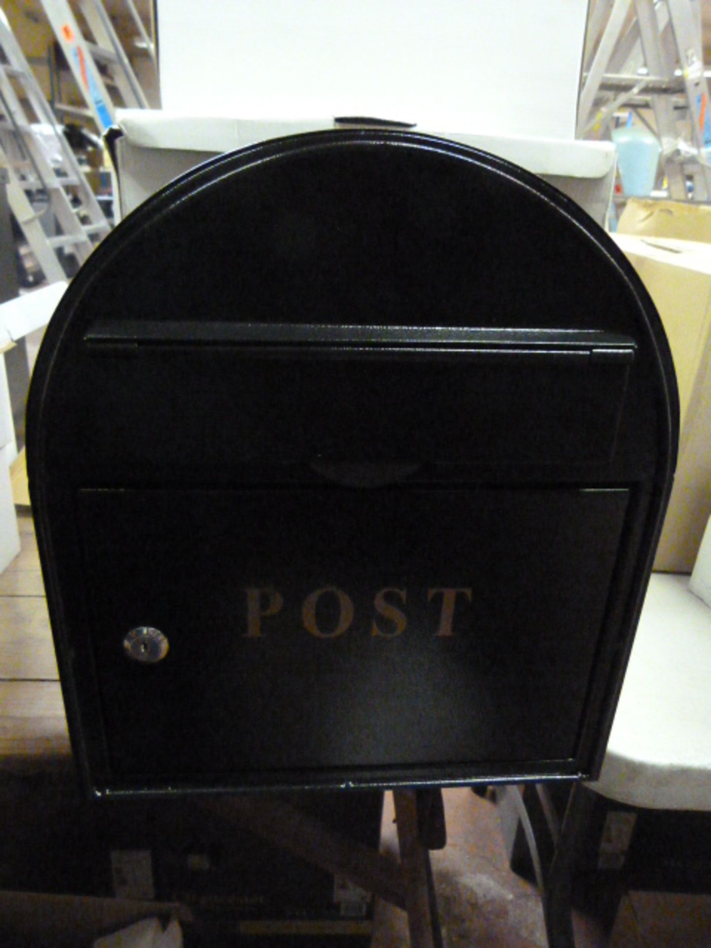 *Grey Metal Postbox