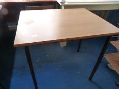 *Metal Framed Office Table with Wood Top