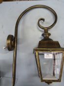 *Brass Effect Wall Lamp with Bracket