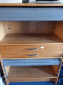 *Office Unit with Two Sets of Drawers and Two Roll