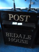 *Black Metal Letter Box - Post Beadale House