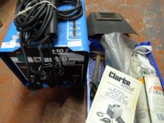 Clarke Weld 140E Welder with Welding Rods and Mask
