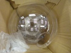 *Two Clear Glass Globes