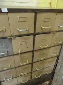 *Set of Industrial Metal Drawers and Contents