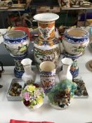 Masons Vase, Plant Pots with Jardinieres, Wade, et