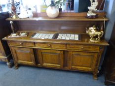 Large Dutch Oak Buffet Sideboard