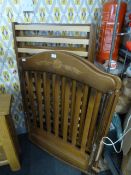 Stained Beech Framed Cot Bed