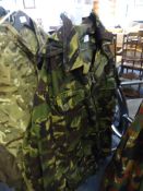 British Military Green Camouflage Hooded Jacket Si