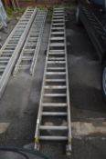 Pair of 16.9ft Aluminium Ladders