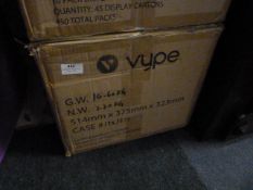 Box Containing 45 by 10 Cartons of Vype E-Cigarett