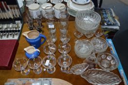 Quantity of Glassware including Babycham Glasses,
