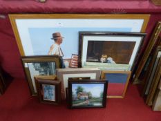 Selection of Small and Large Framed Prints