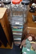 Metal Rack and Quantity of CDs