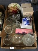 Box Containing Drinking Goblets, Coffee Pots, Tabl