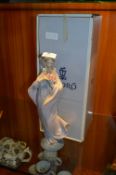 Lladro Figurine - Lady with Flowers (Boxed)