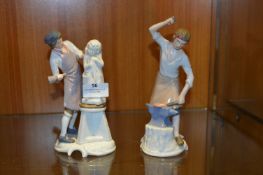 Two Goebel Figurines - Sculptor and Smith