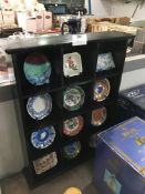 Display Shelf with Miniature Chinese Pottery Dishe