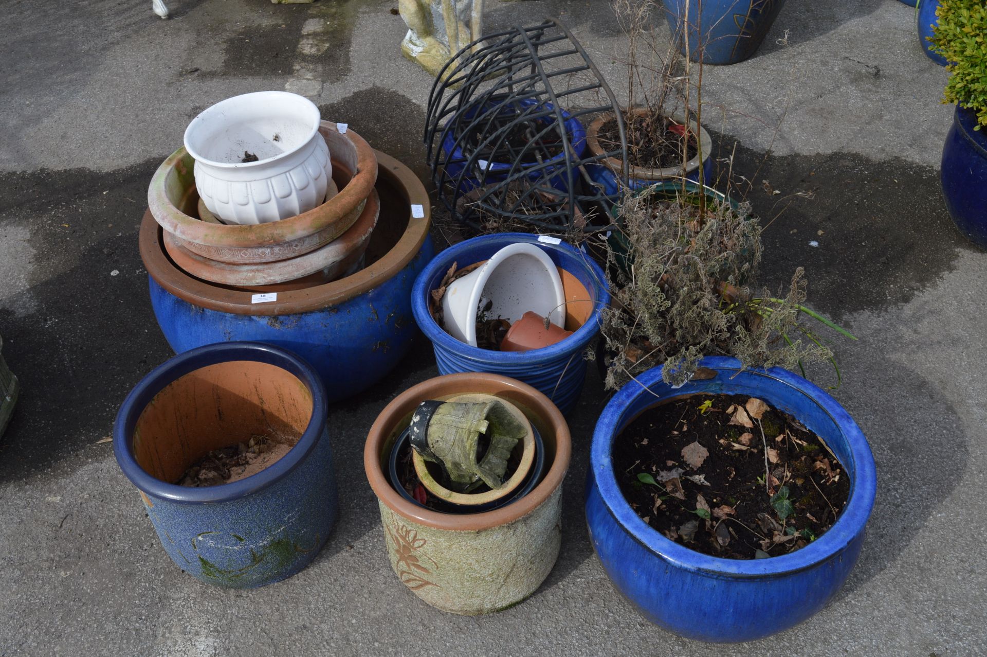Quantity of Stoneware and Terracotta Plant Pots
