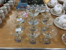 Collection of Ten Babycham Glasses