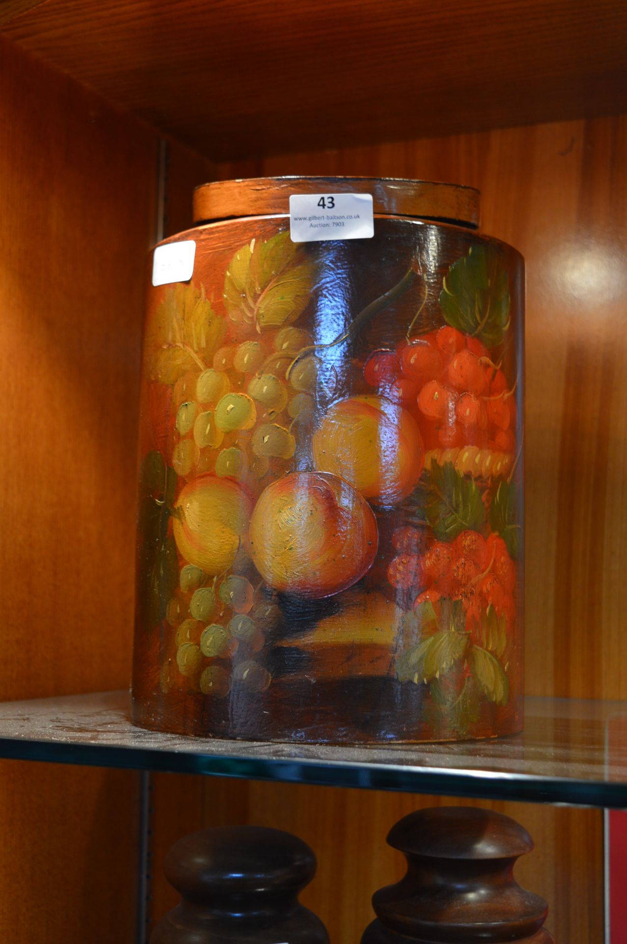Large Storage Jar with Painted Fruit Decoration
