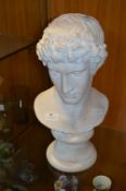 Large Greek Style Pottery Bust
