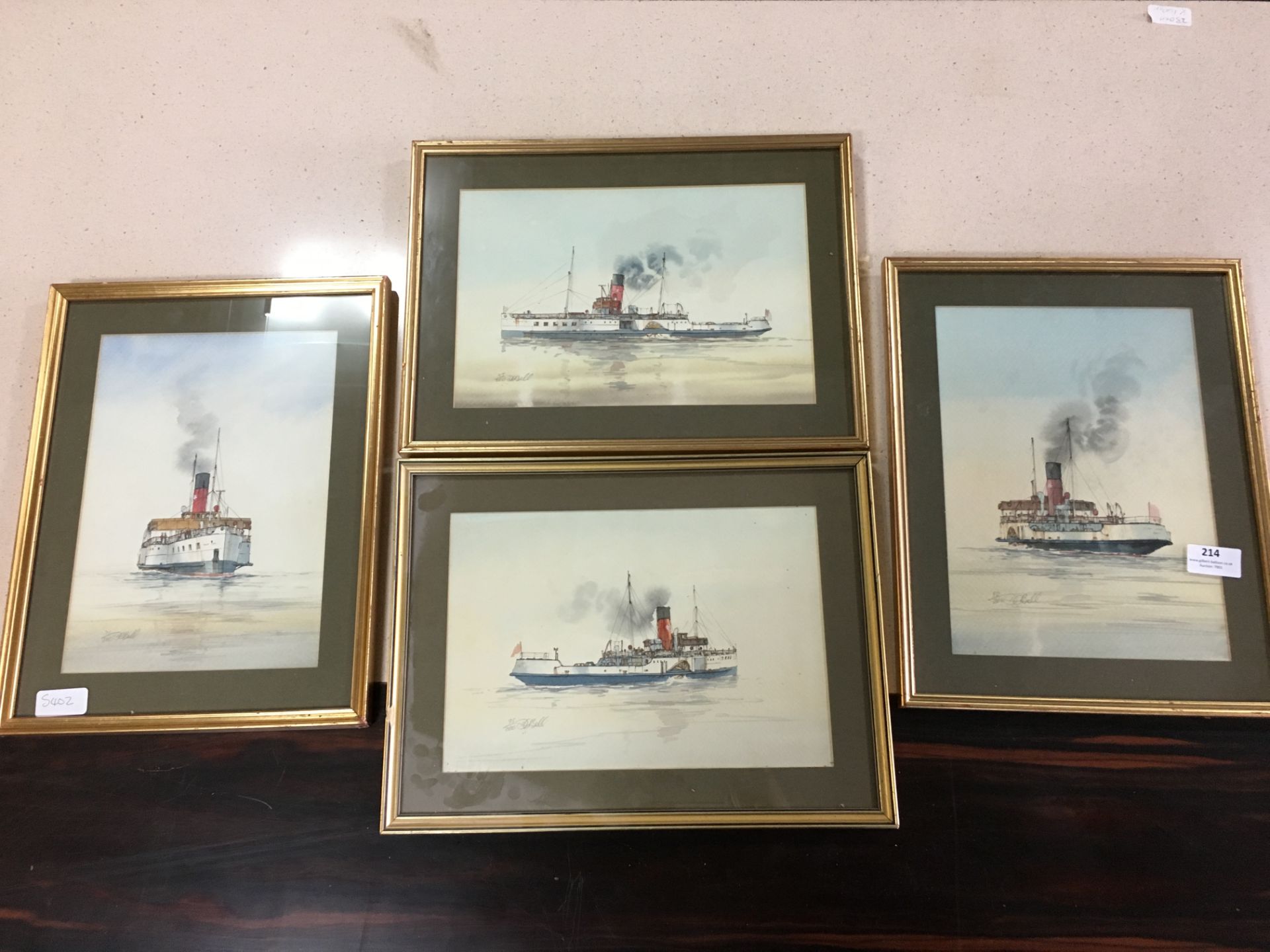 Set of Four Limited Edition David Bell Coloured Pr