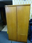 Teak Two Door Wardrobe