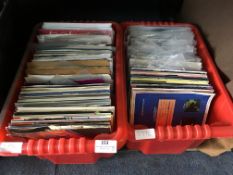 Two Boxes Containing 45rpm Vinyl Singles
