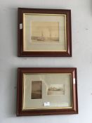 Two Framed Victorian Photo Prints - Shipping