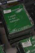 Five Packs of 5 Spiral Notebooks with Recycled Covers