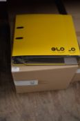 Box Containing 12 A4 Glo Lever Arch Folders (Lemon)