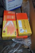 Four Boxes Containing 100 Small Disposable Latex Gloves
