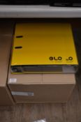 Box Containing 12 A4 Glo Lever Arch Folders (Lemon)