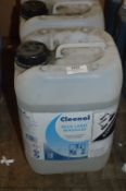 3x10L of Cleenol Blue Label Wash Aid