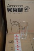 Box Containing 48 Government Stamped Half Pint Unbranded Glasses