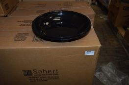 Two Boxes Containing 100 Sabert 40oz Circular Disposable Bowls