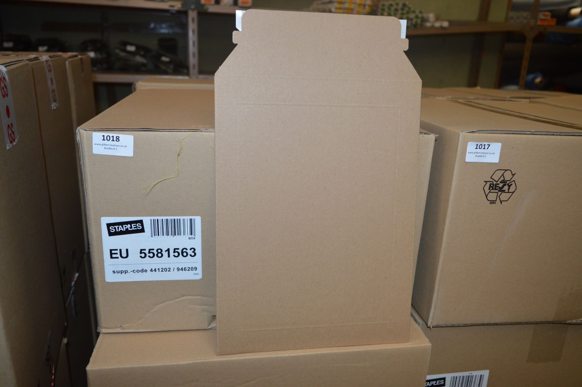 Twelve Cartons Containing 100 Staples Self Seal Reinforced Card Envelopes (Code:441202/94620)