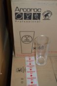 Box Containing 48 Government Stamped Half Pint Unbranded Glasses