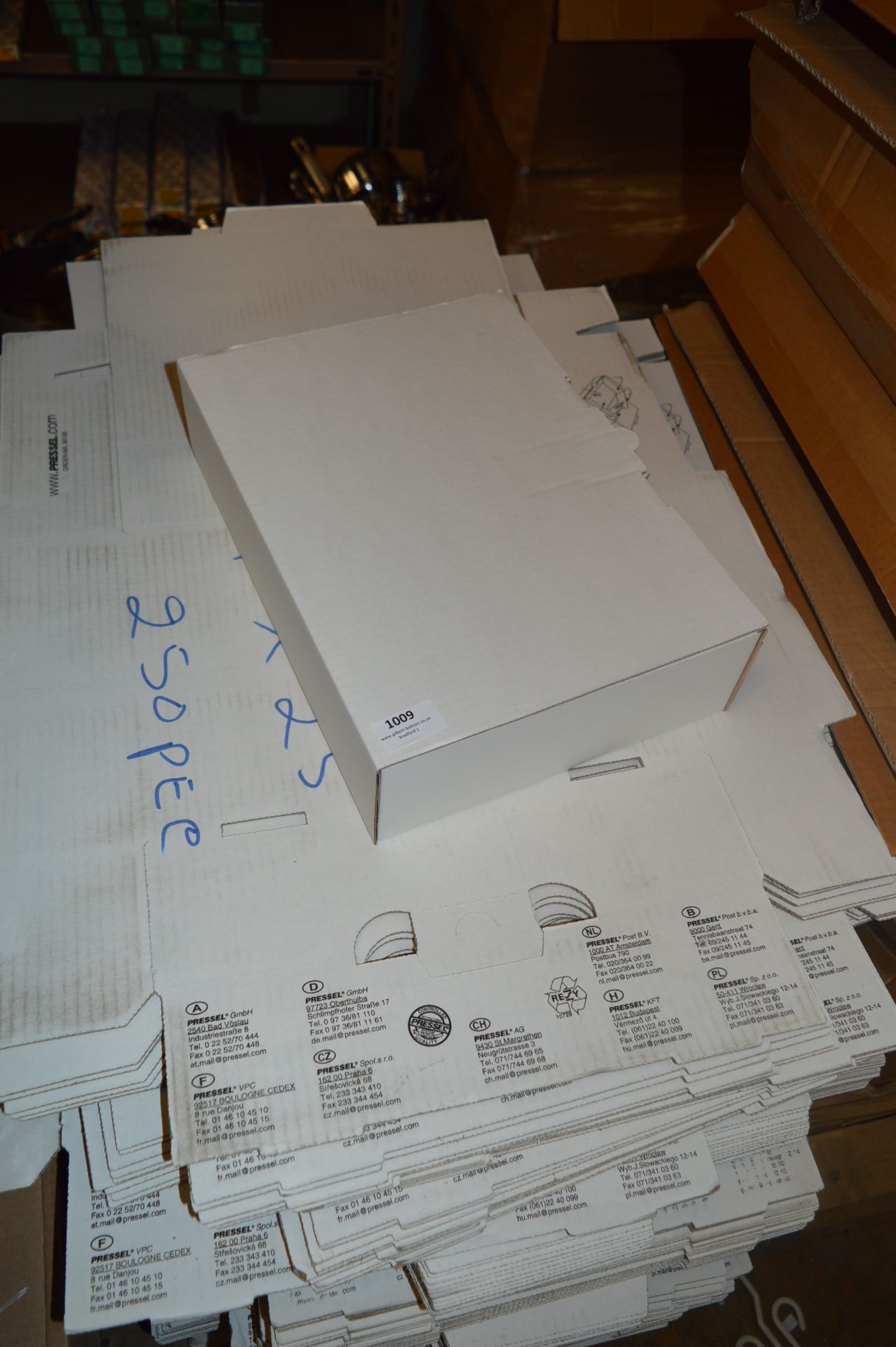 Ten Packs of 25 Pressel No.2540 Corrugated Cardboard File Boxes