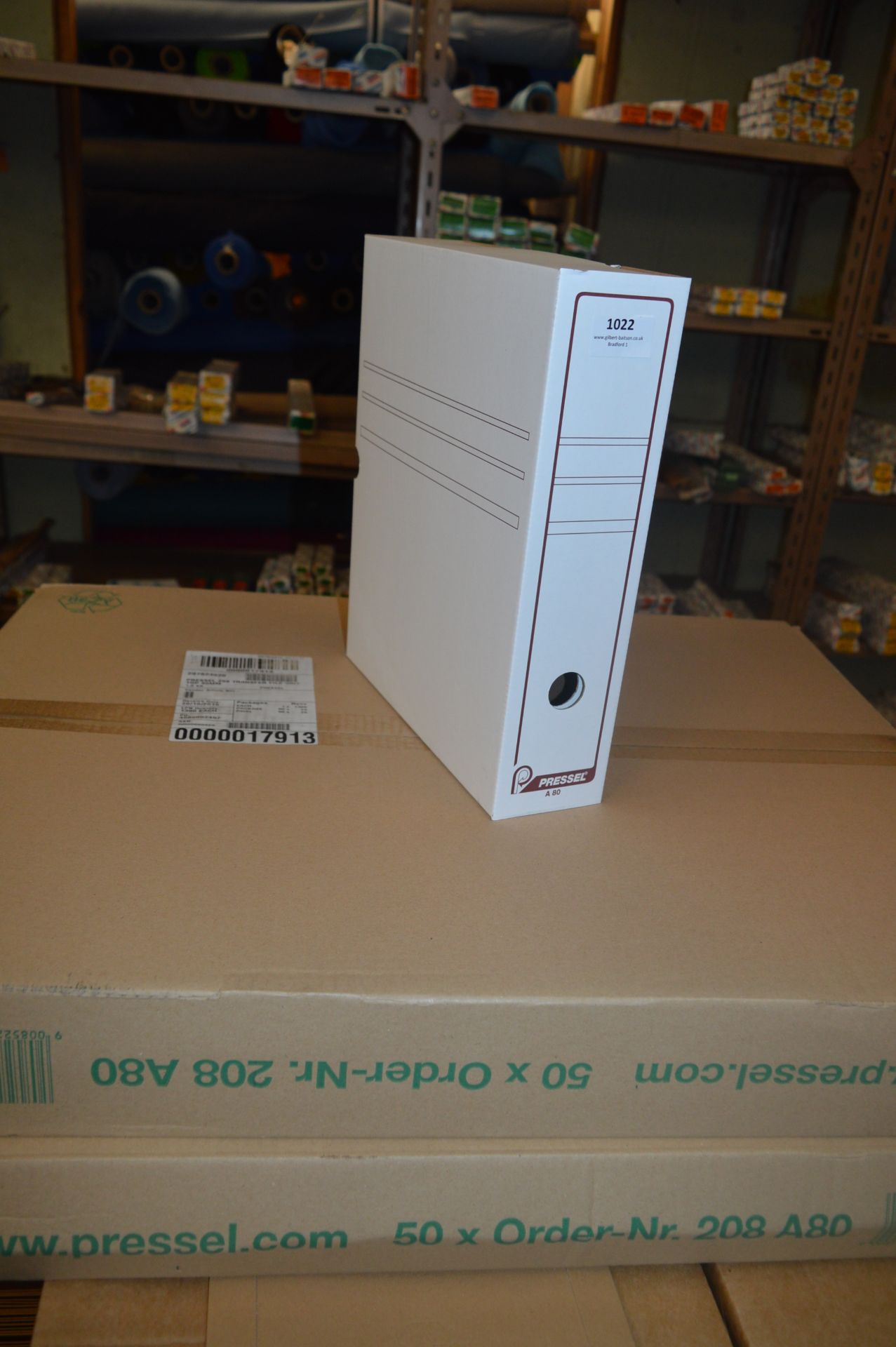 Two Boxes Containing 50 Pressel A80 Document Boxes