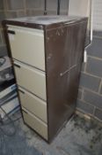 *Four Drawer Foolscap Filing Cabinet (Coffee & Cream)