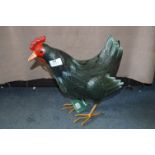 *Ornamental Painted Metal Chicken