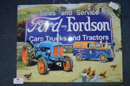 *40x30cm Metal Sign - Ford & Fordson