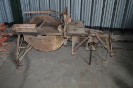 PTO Driven Circular Saw Bench with Category 1 Three Point Linkage