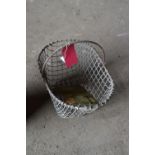 Galvanised Potato Basket and a Enamel Sign